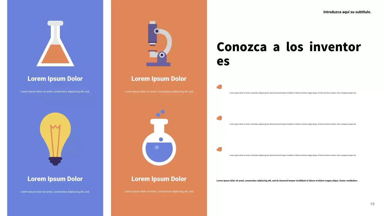 Presentación de ciencia moderna amarilla