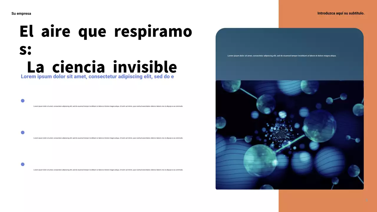 Presentación de ciencia moderna amarilla