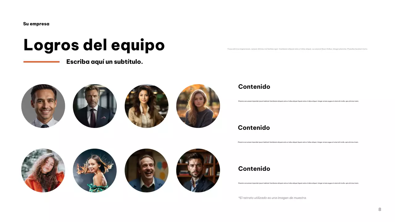 Presentación empresarial moderna en gris