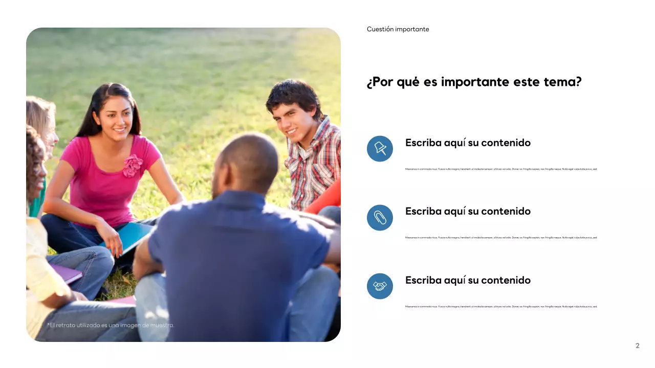 Presentación moderna de redes sociales de Orange