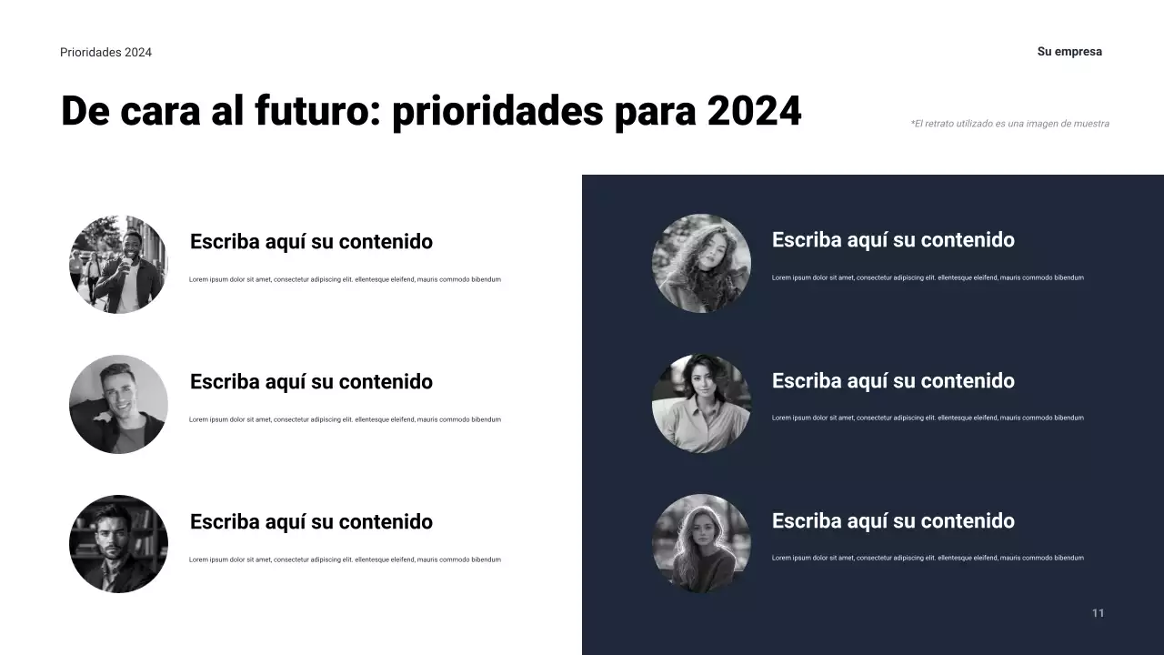 Presentación empresarial moderna de la Armada