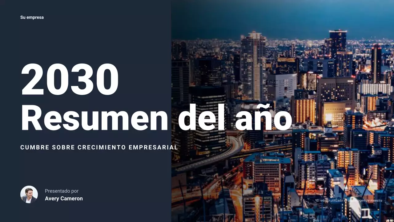 Presentación empresarial moderna de la Armada