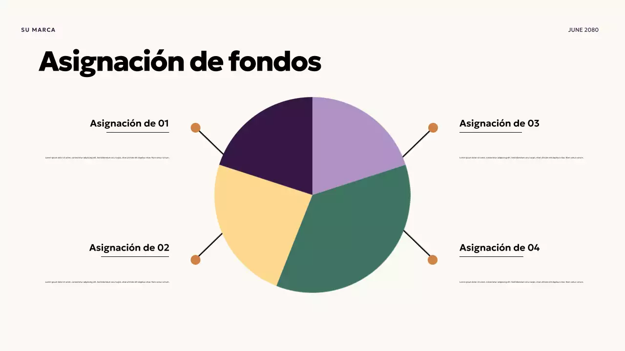 Presentación de finanzas modernas moradas