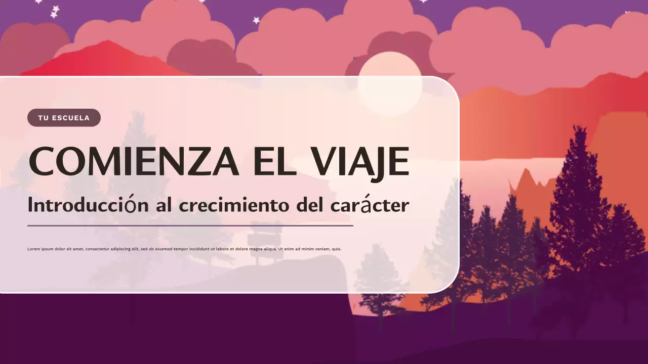 Presentación del curso de personajes estéticos morados