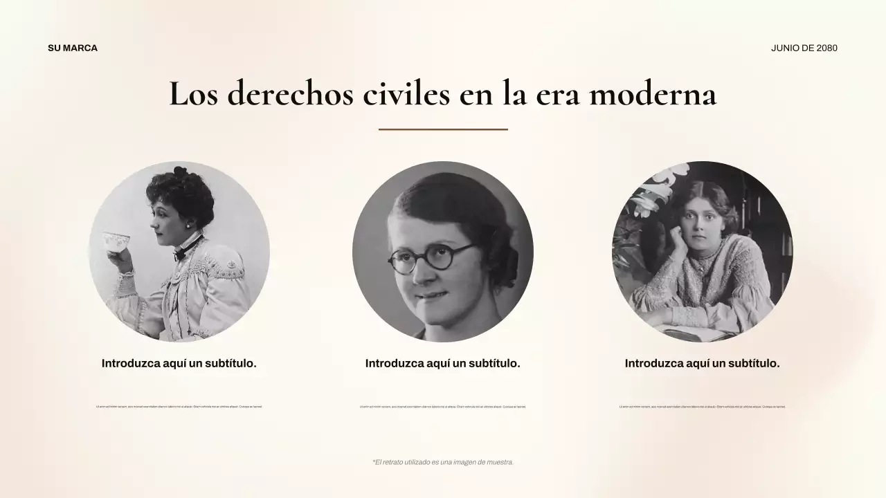 Presentación clásica de los derechos civiles de los negros