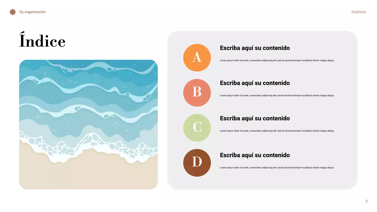 Presentación mínima naranja sobre el cambio climático