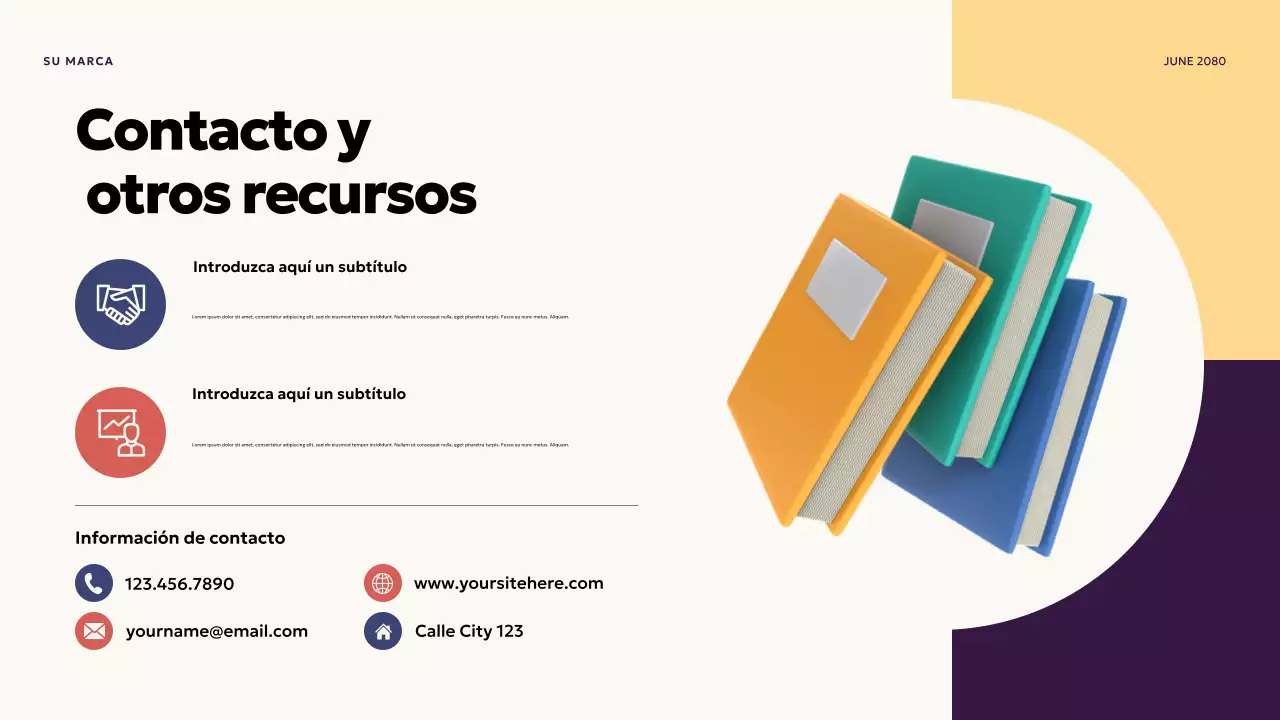 Presentación de finanzas modernas moradas