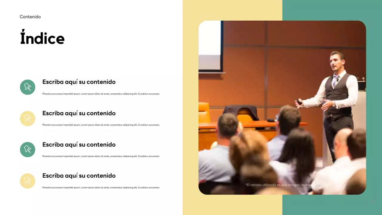 Presentación moderna de redes sociales de Orange