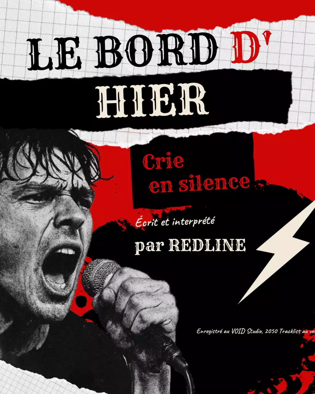 Publication Instagram de promotion de la musique rétro rouge