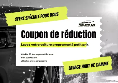 Remise sur le lavage de voiture Gray Modern