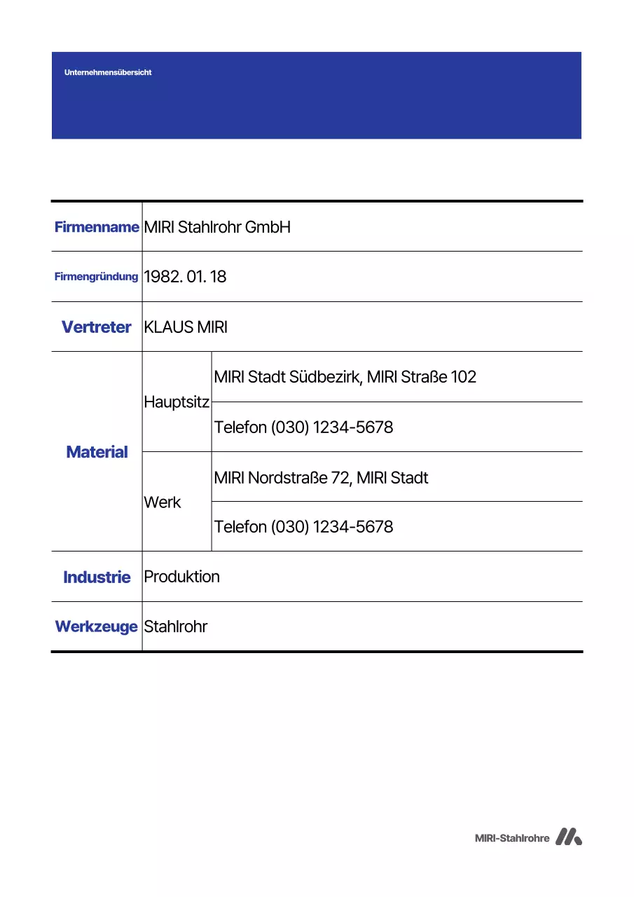 Blue Modern Business-Registrierungsleitfaden
