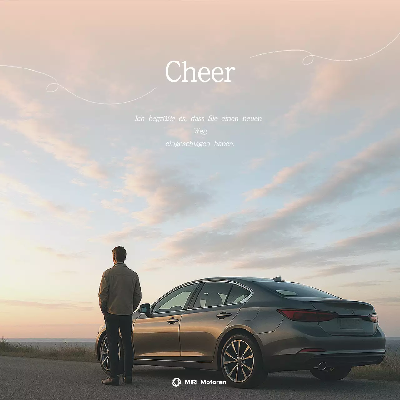 Beige Modern Cheer Ad