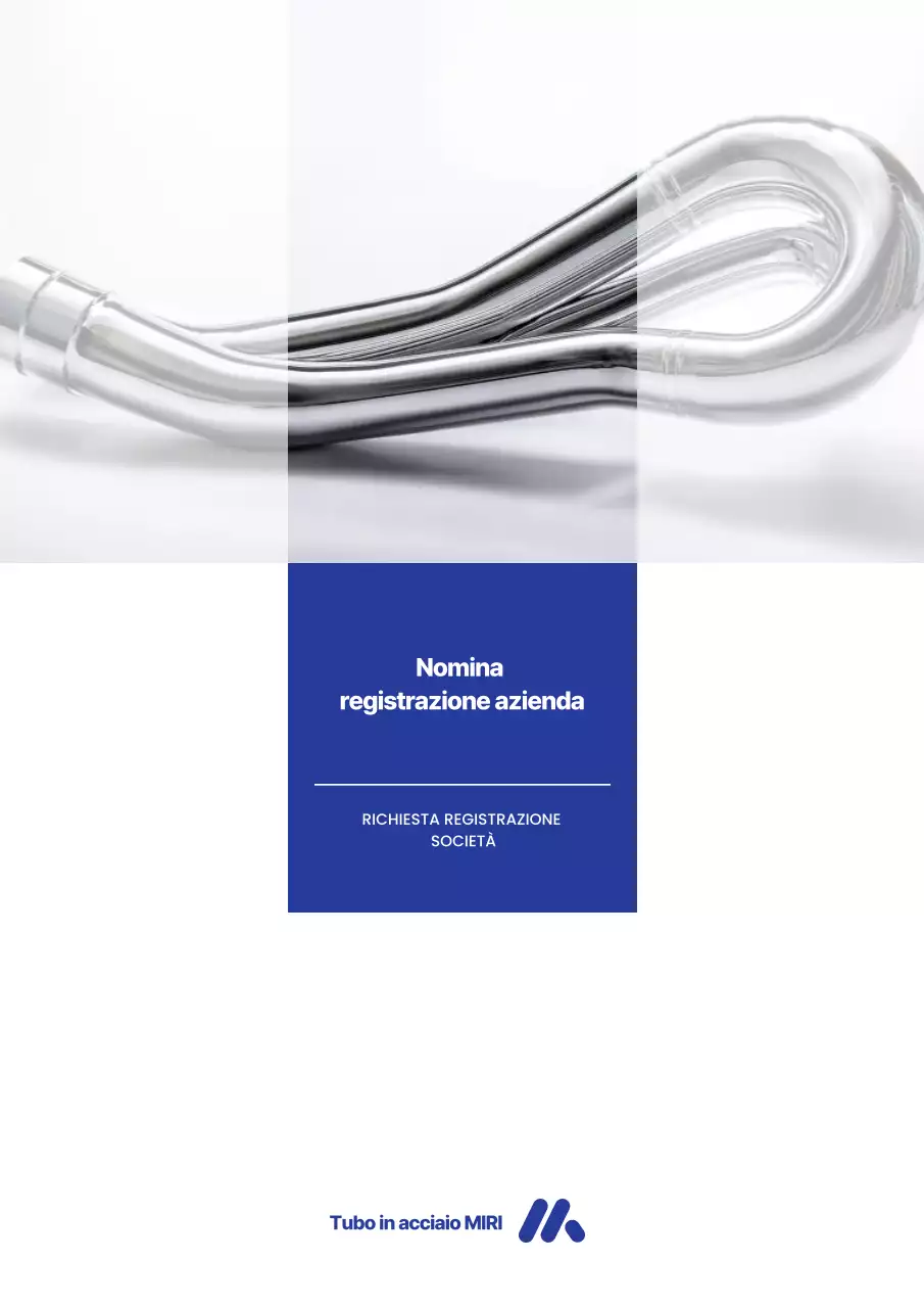 Guida alla registrazione delle imprese moderne blu