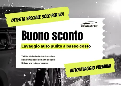Sconto per il lavaggio auto moderno grigio