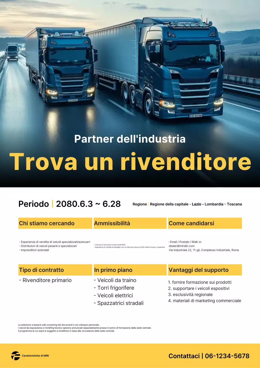 Annuncio di reclutamento per concessionaria di auto Gray Simple