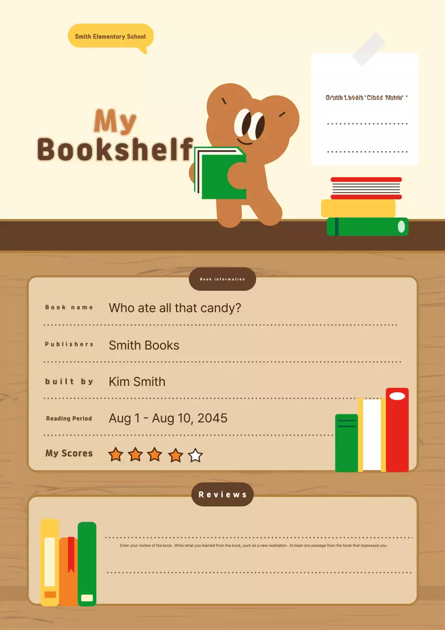 Tài liệu giáo dục đọc hiểu cho bé màu be