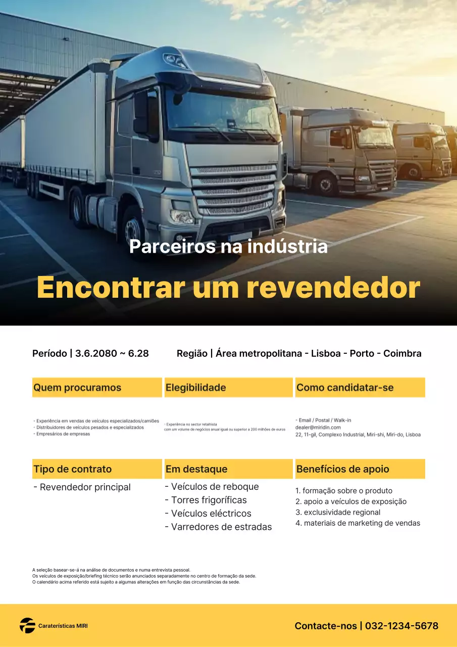 Anúncio de recrutamento para concessionária de veículos simples em cinza