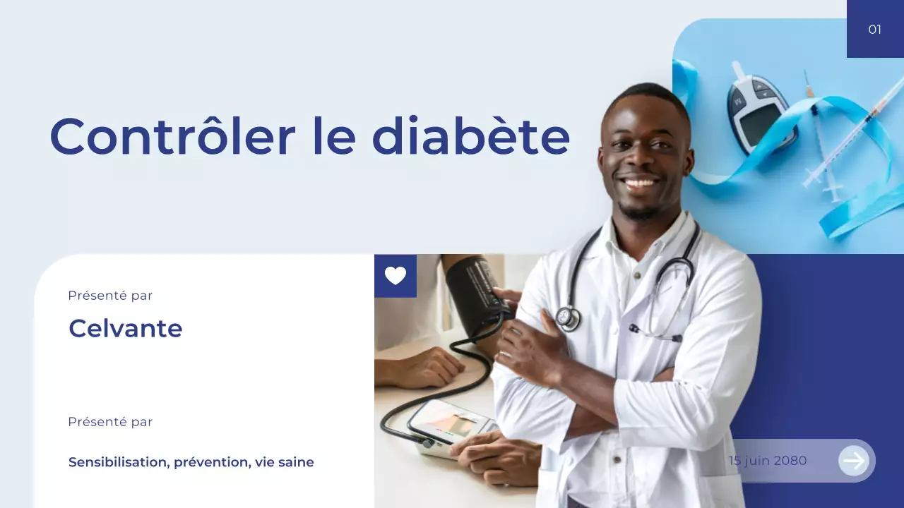 Guide de santé moderne bleu