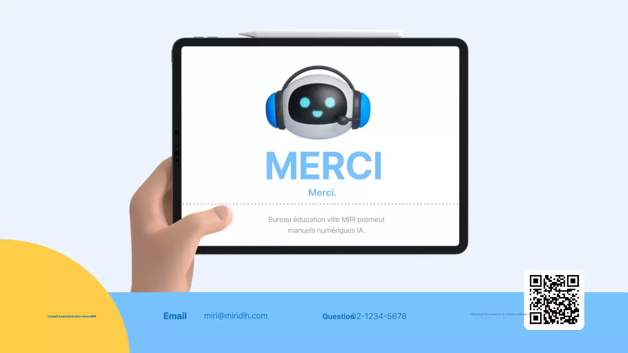 Promotion du matériel pédagogique Blue Modern