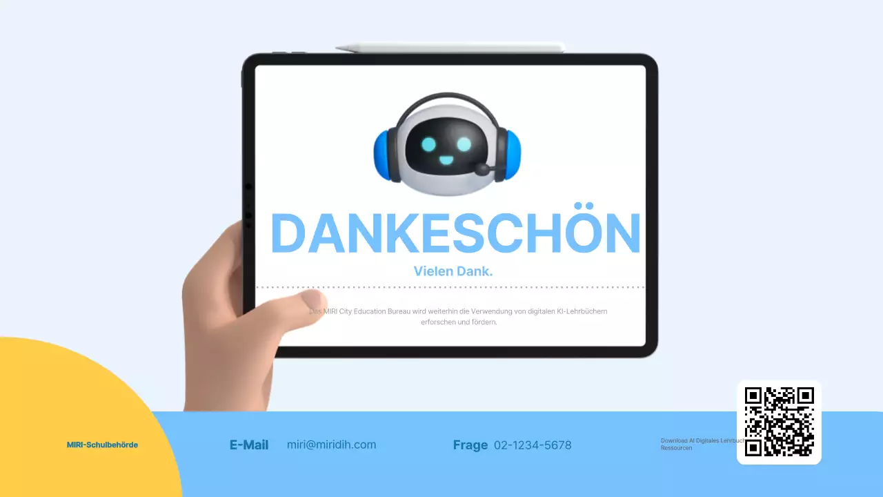 Werbeaktion für moderne Lehrmaterialien von Blue Modern