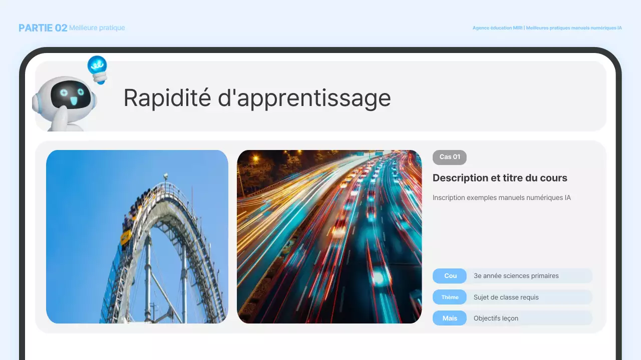 Promotion du matériel pédagogique Blue Modern