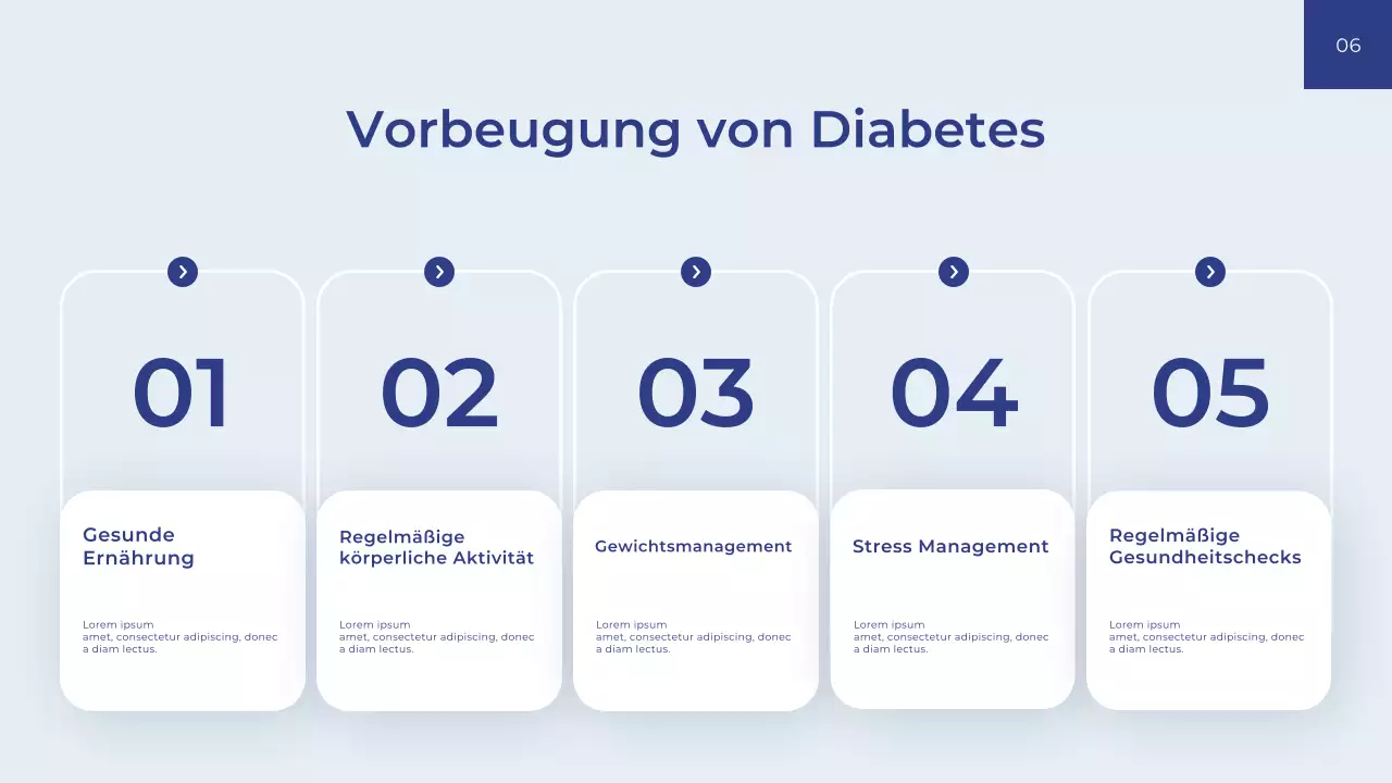 Blauer moderner Gesundheitsratgeber