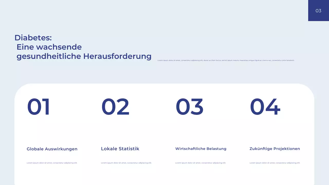 Blauer moderner Gesundheitsratgeber