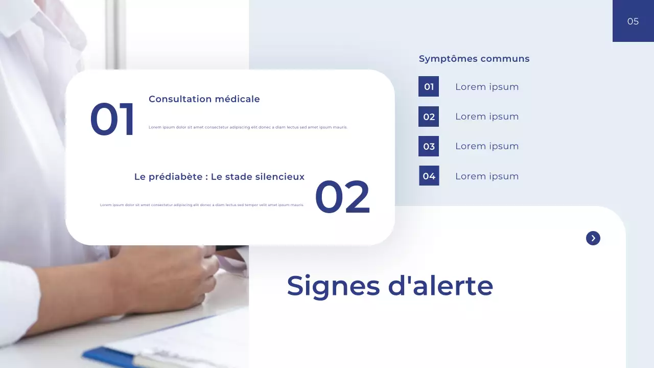 Guide de santé moderne bleu