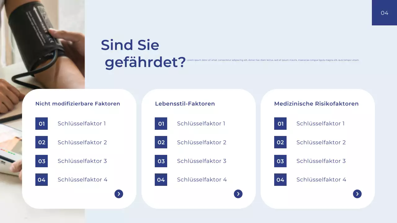 Blauer moderner Gesundheitsratgeber