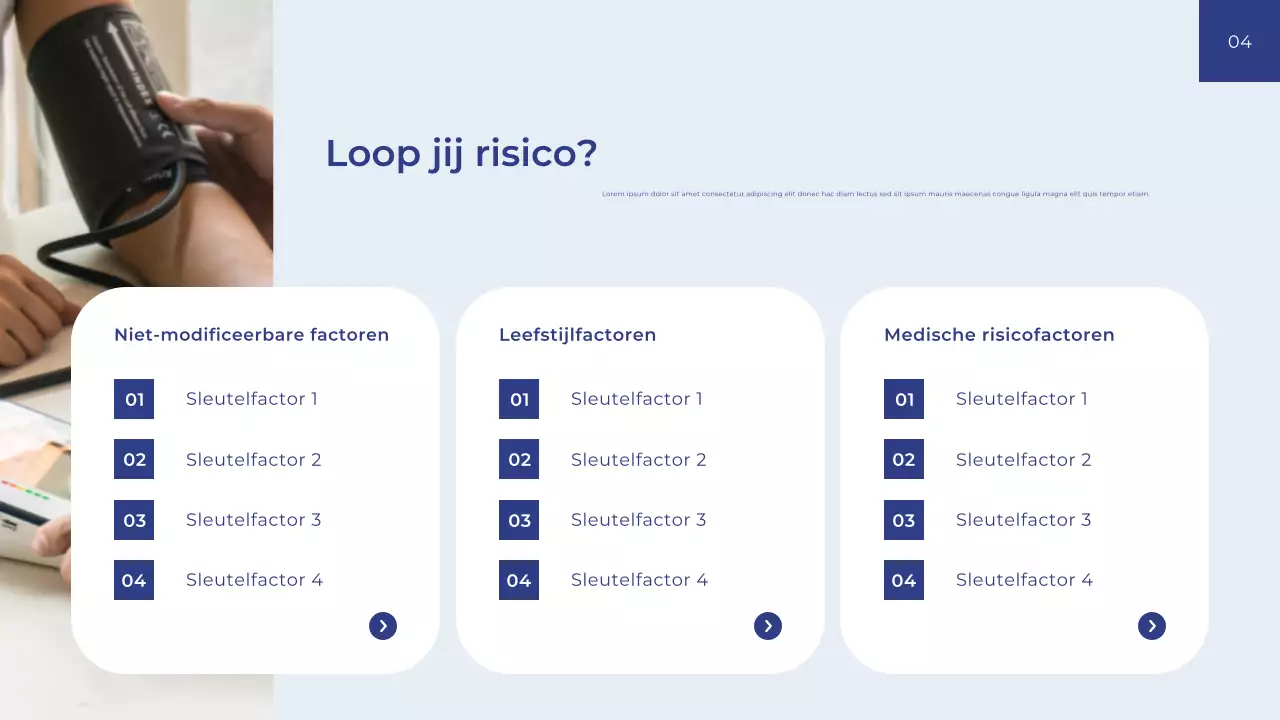 Blauwe moderne gezondheidsgids