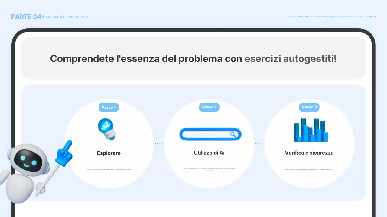 Promozione dei materiali didattici moderni blu