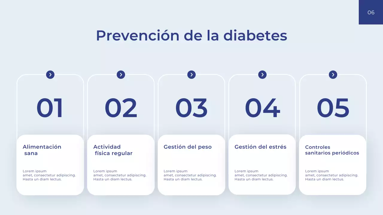 Guía de salud moderna azul