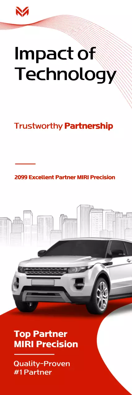 Promoção de Parceria Empresarial Moderna Vermelha