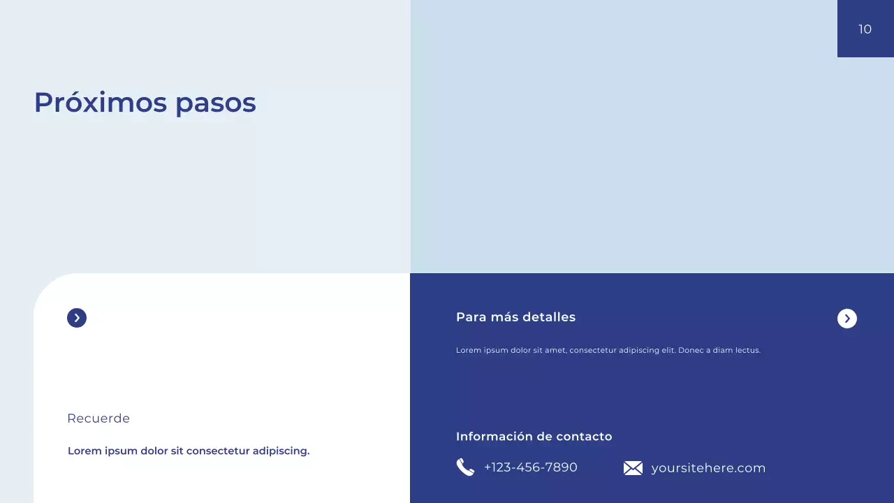 Guía de salud moderna azul