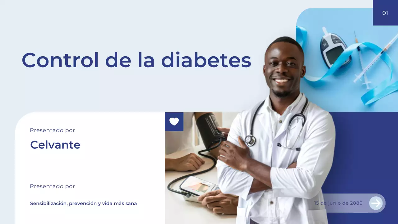 Guía de salud moderna azul