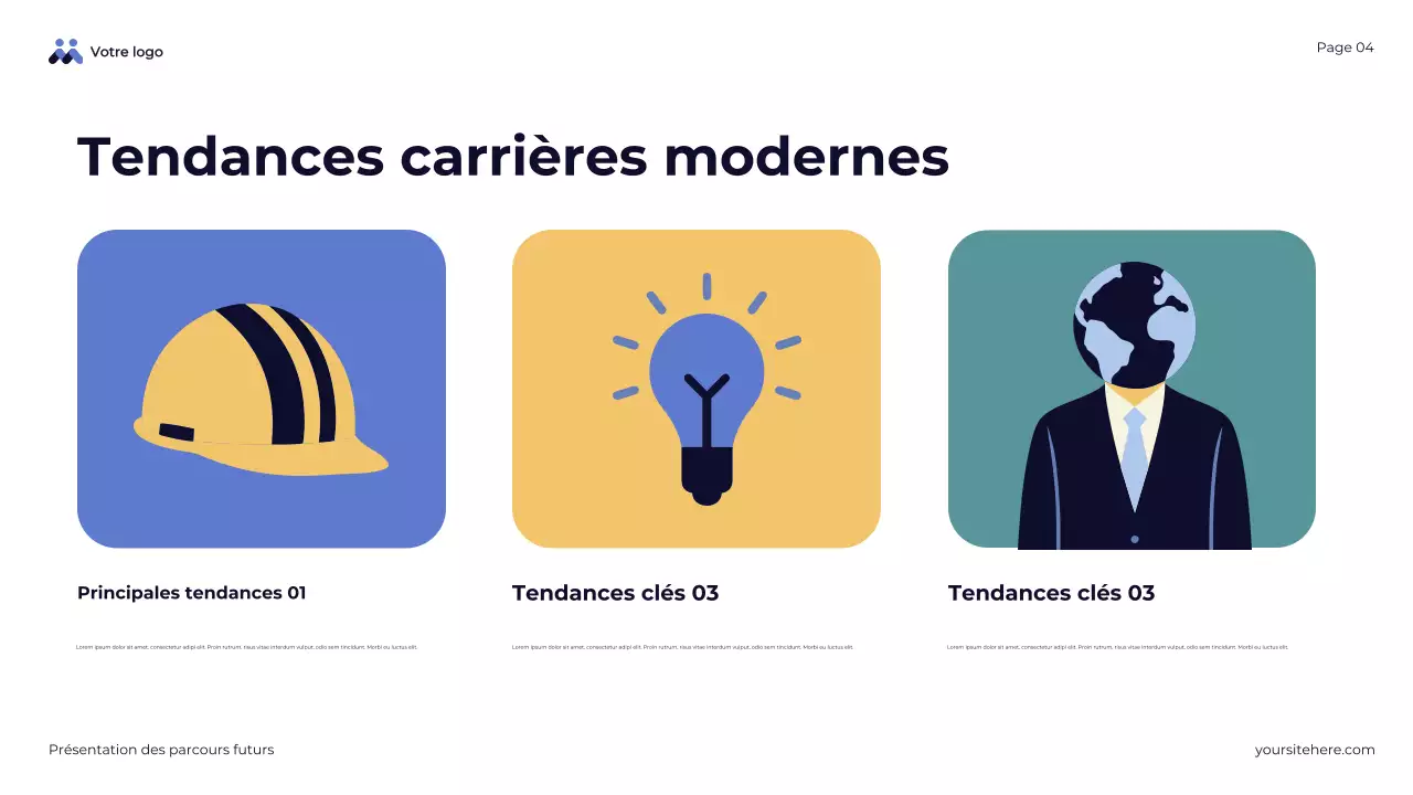 Présentation générale des parcours Blue Abstract Future-Ready