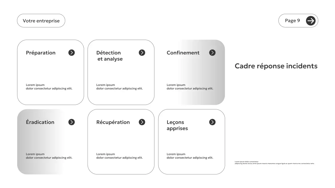 Guide de sécurité moderne gris