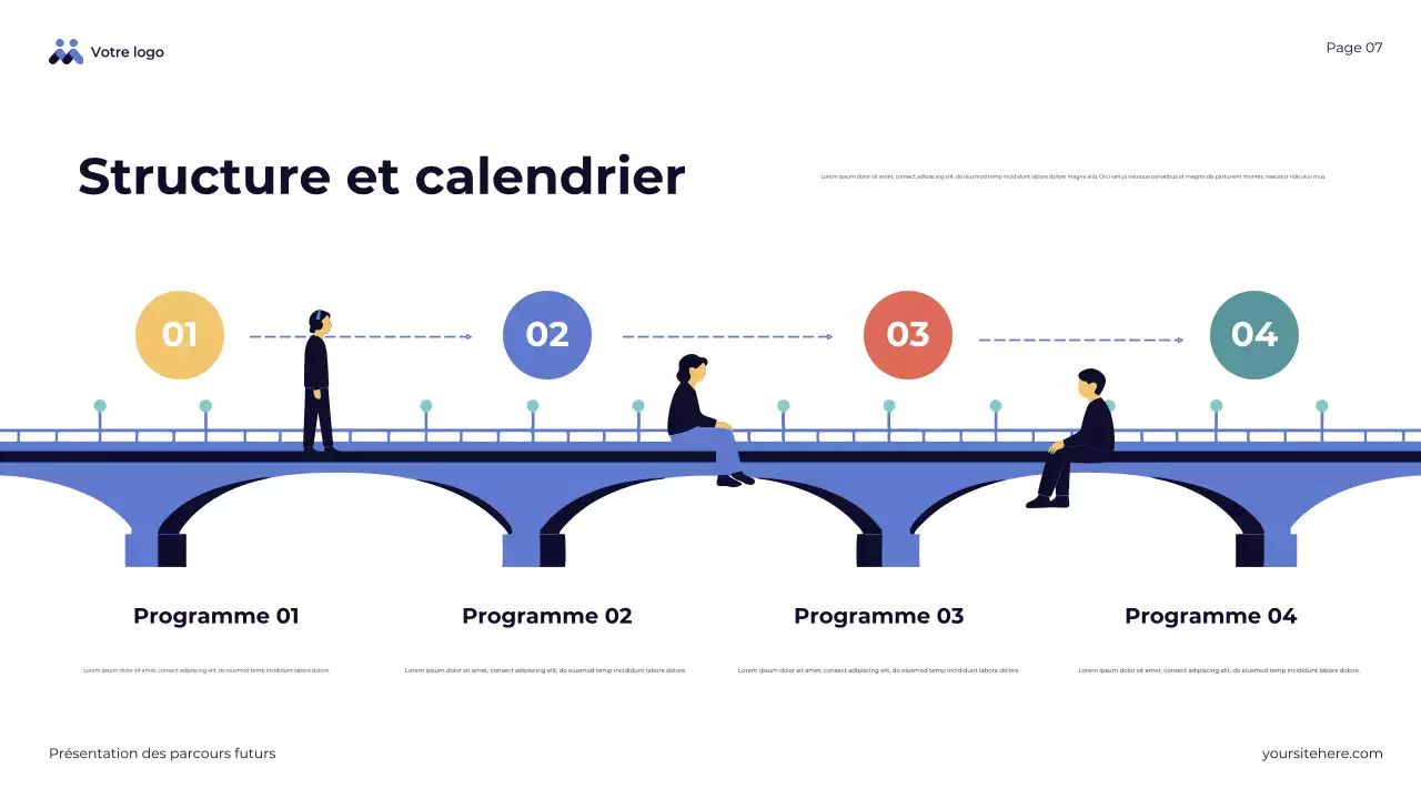 Présentation générale des parcours Blue Abstract Future-Ready