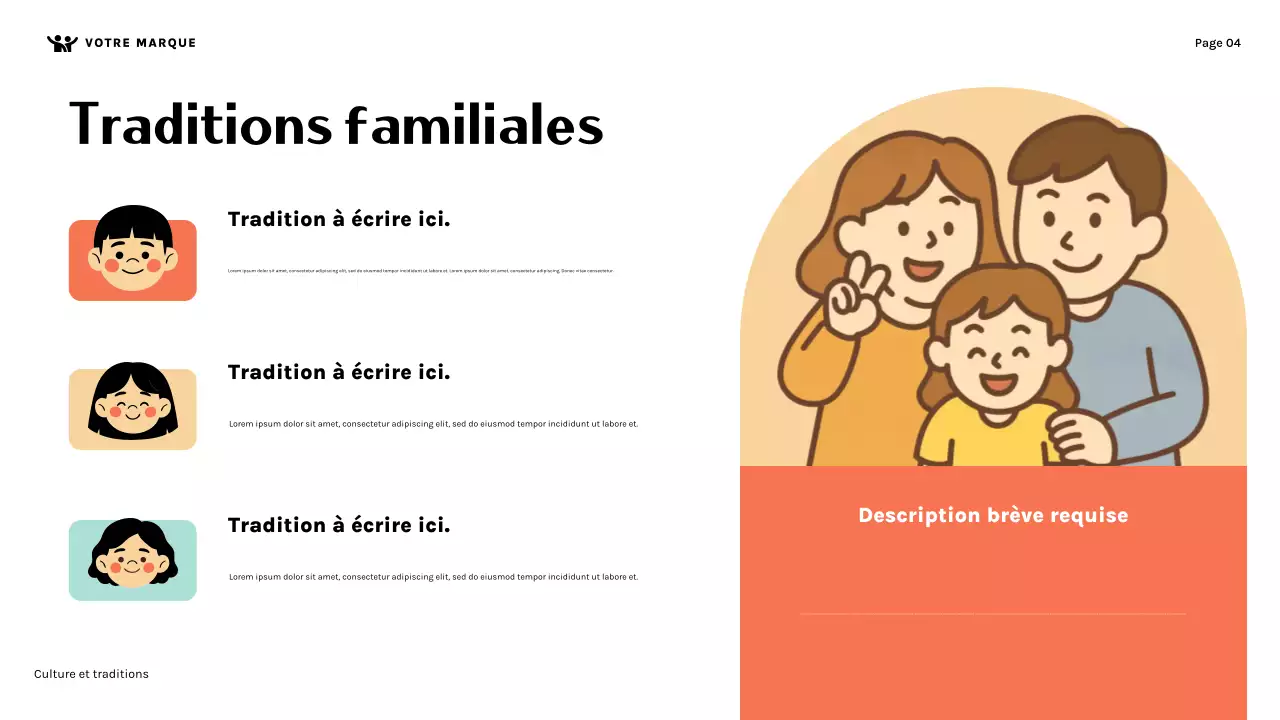 Présentation de la culture familiale orange mignonne