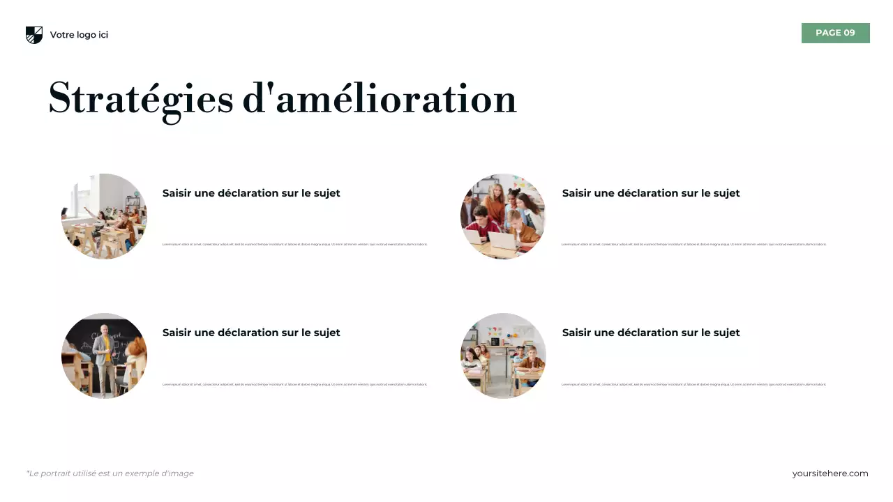 Présentation de l'enseignement secondaire moderne bleu