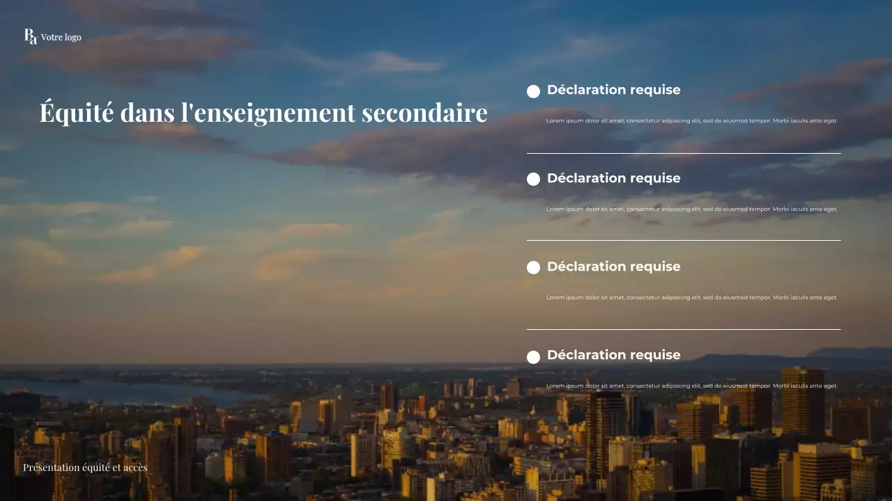 Présentation de l'enseignement secondaire moderne de la Marine