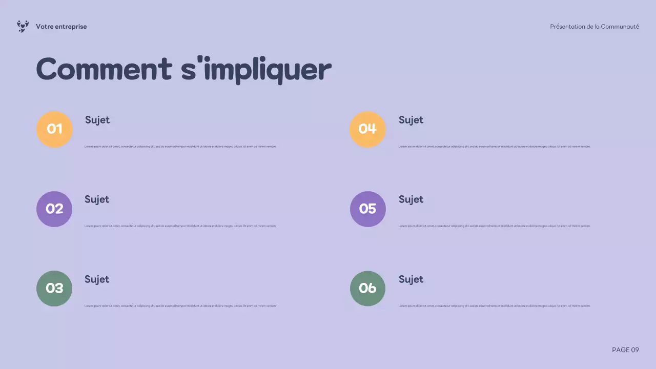 Présentation de la communauté inclusive Purple Illustration