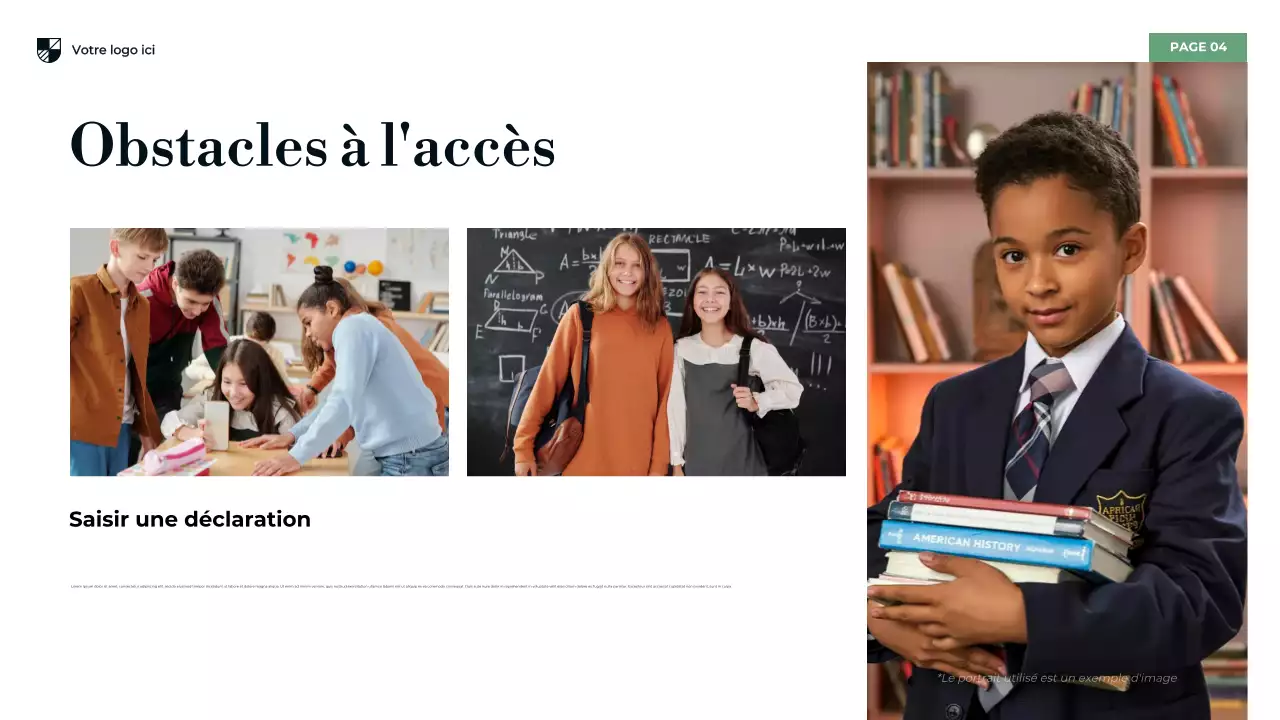 Présentation de l'enseignement secondaire moderne bleu