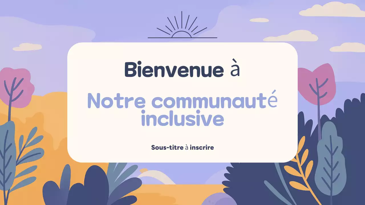 Présentation de la communauté inclusive Purple Illustration