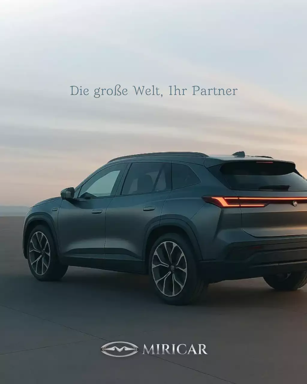 graue moderne Autowerbung