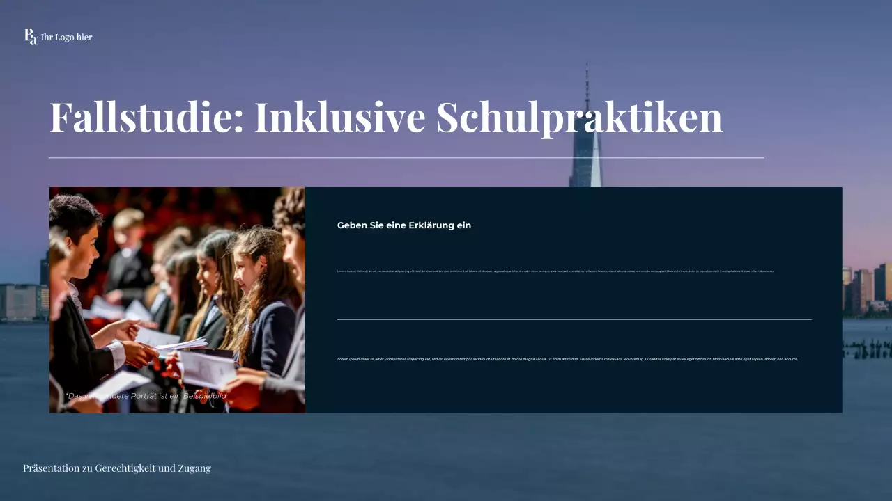 Moderne Sekundarschulbildung der Marine Präsentation