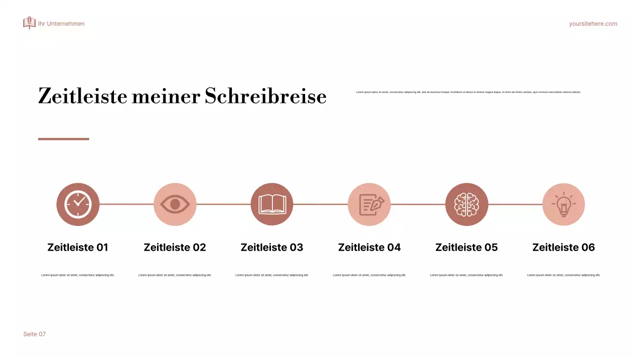 Beige Elegant Über Storytelling Präsentation