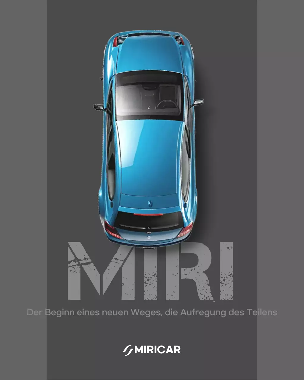 graue moderne Autowerbung