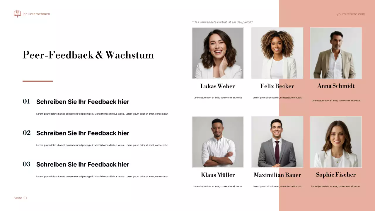 Beige Elegant Über Storytelling Präsentation