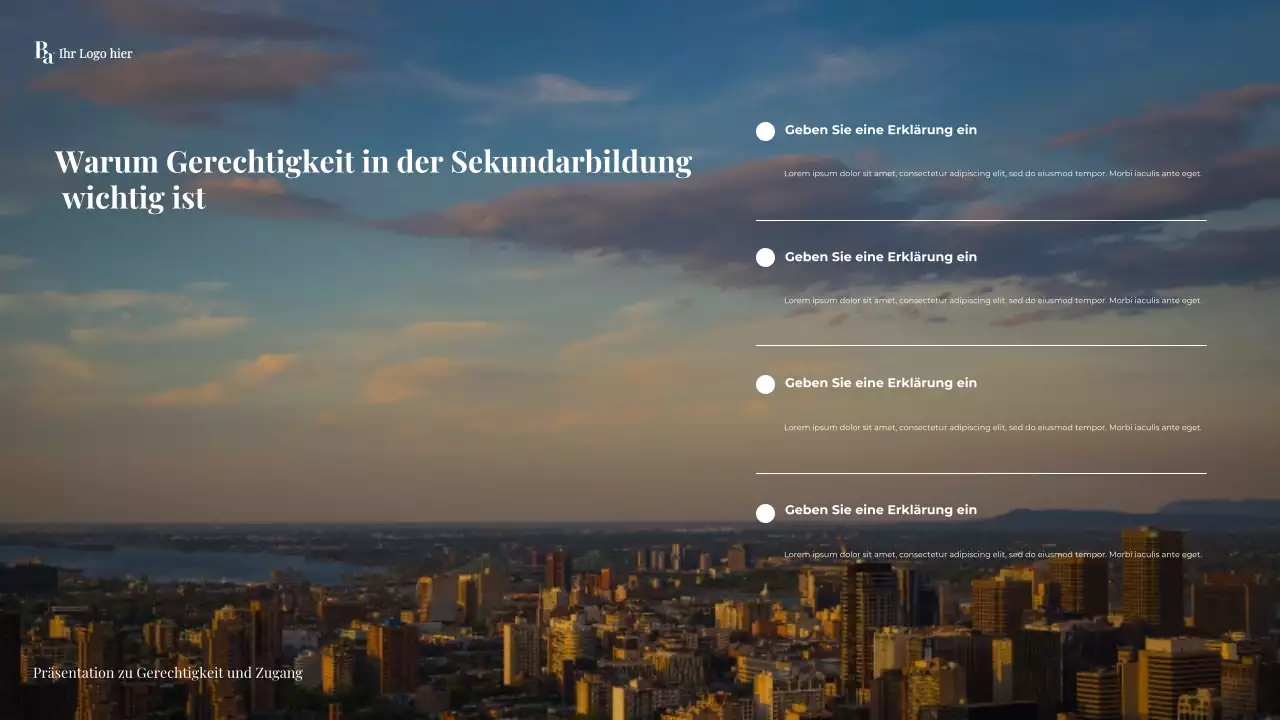 Moderne Sekundarschulbildung der Marine Präsentation